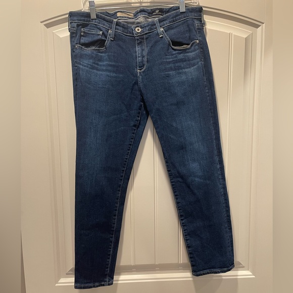 Adriano Goldschmied Dark Blue Denim Jeans - Picture 1 of 4